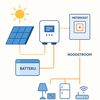 Hybride omvormer met thuisbatterij en noodstroom | Altijd stroom bij stroomstoring