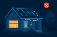 Stroomstoring? Werken batterijen en zonnepanelen dan?