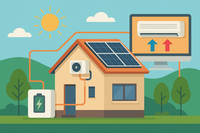 Combineren van zonnestroom en batterijen voor airco's